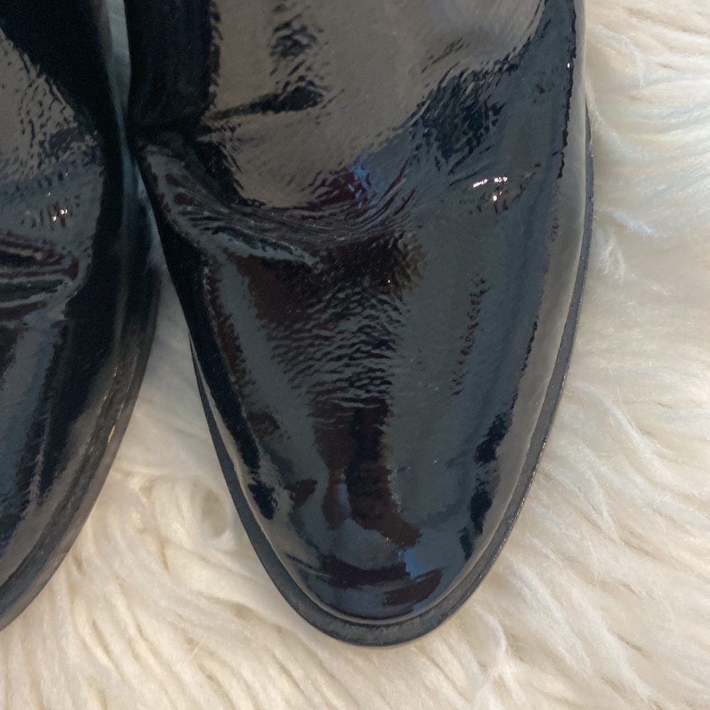 Donald Pliner Black Patent Leather Ankle Boots size 8 BNWOT see all photos - Picture 11 of 12
